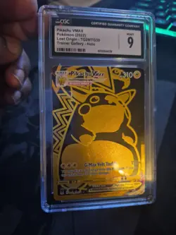 Pokemon Pikachu TCG Lost Origin VMAX Gold Holo Card TG29/TG30 2022 Secret Rare - Image 3