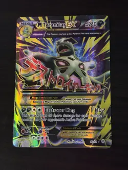 Pokemon M Tyranitar EX Full Art Ultra Rare Card 92/98 XY-Ancient Origins LP - Image 1