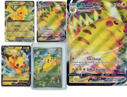 Pikachu + Friends Card Lot 9 cards + 1 Jumbo Pikachu Vmax Promo 088 - Image 2
