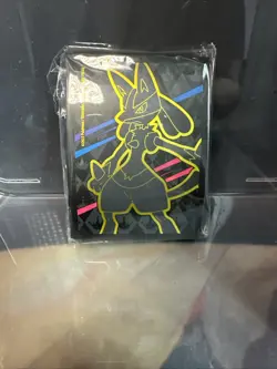 Crown Zenith ETB Sleeves, 65ct Lucario Pokemon TCG Card Sleeves, Sealed - Image 1
