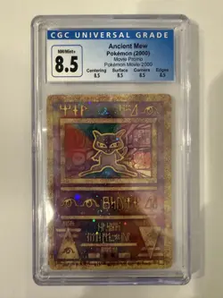 CGC Ancient Mew 2000 Movie Promo Holographic Pokemon Card 8.5 Grade - Image 1