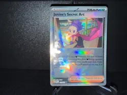 Janine Secret Art 112 2025 Pokemon Prismatic Evolutions Poke Ball Holo Card NM+ - Image 1