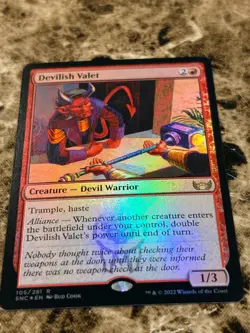DEVILISH VALET Magic MTG Streets of New Capenna Foil - Image 1