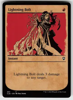 Lightning Bolt (Showcase) C Commander Legends: Battle for Baldur's Gate 401 MTG - Image 1