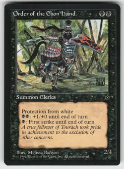 Order of the Ebon Hand (Benson) C Fallen Empires MTG - Image 1