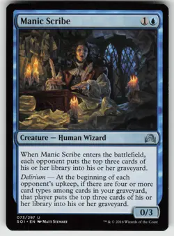 Manic Scribe U Shadows over Innistrad 73 MTG - Image 1