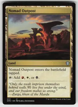 Nomad Outpost U Commander: Dominaria United 222 MTG - Image 1