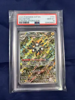 PSA 10 2024 Pokemon SVP EN-SV Surging Sparks ETB Black Star Promo #159 Magneton - Image 1