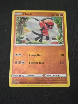 Throh 080/172 Swsh09: Brilliant Stars Reverse Holo Rare Pokemon TCG Light Played - Image 1