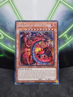 Yugioh Uria, Lord of Searing Flames MP21-EN252 Prismatic Secret Rare 1st Ed NM - Image 1