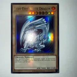 🔥 YUGIOH Blue Eyes White Dragon LCKC-EN001 ULTRA RARE ALTERNATE WORLD ART NM - Image 1