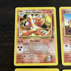Pokemon Blaine's Common Gym Heroes set of 8 cards - Image 2