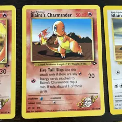 Pokemon Blaine's Common Gym Heroes set of 8 cards - Image 3