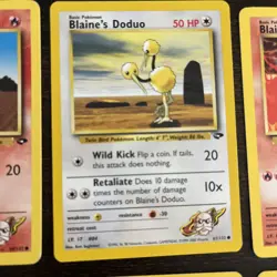 Pokemon Blaine's Common Gym Heroes set of 8 cards - Image 4