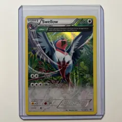 Swellow 72/108 Rare Full Art Holo Roaring Skies Pokemon Card 2015 LP-NM - Image 1