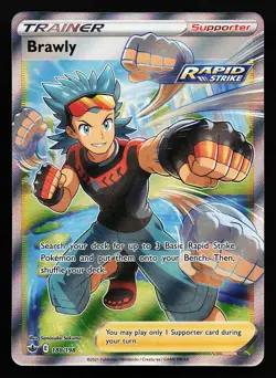 Brawly 188/198 Ultra Rare Chilling Reign Pokemon Card - Image 1