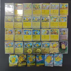 Pokemon Trading Card Game TCG Pikachu Master Reverse Ball Holo Lot*34 FM - Image 1