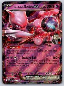 Team Rocket's Mewtwo ex 081/182 SV10: Destined Rivals NM Pokemon Card TCG - Image 1
