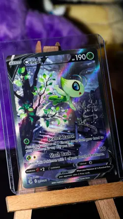 Celebi v 245/264 Alternate Full Art Pokemon Card Fusion Strike Ultra Rare NM - Image 1