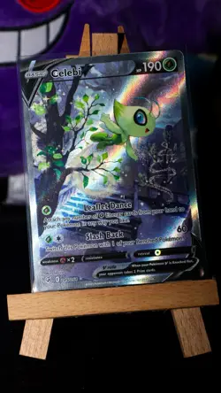 Celebi v 245/264 Alternate Full Art Pokemon Card Fusion Strike Ultra Rare NM - Image 4
