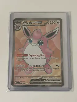 Pokemon TCG Wigglytuff EX 187/165 S&V 151 Ultra Rare Holo Card - Image 1