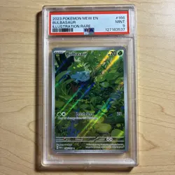 Pokemon TCG Bulbasaur 151 Illustration Rare Card 166/165 PSA 9 - Image 4