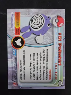 Topps Pokemon Tv Animation Series Poliwhirl Foil Card - Image 4
