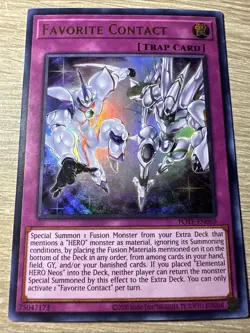 Yu-Gi-Oh! Favorite Contact LP 1st Edition Ultra Rare Card POTE-EN069 - Image 1