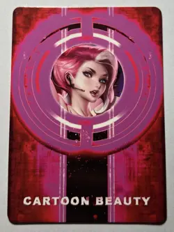 SEXY HEROINE WAIFU Pink Pop Girl ACG PREMIUM HOLOFOIL CARD NM - Image 2