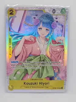 One Piece Card Game Kouzuki Hiyori OP06-106 SR Super Rare Card NM - Image 1