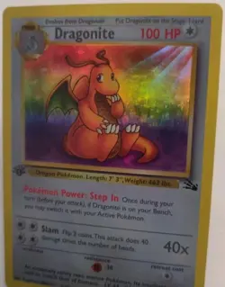 **Custom-Made**Highest Quality,1st Ed. Dragonite #4,Holo"Display Card"" - Image 2