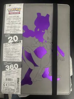 Ultra PRO Mewtwo Premium 9-Pocket PRO-Binder for Pokemon Cards - Never Used 74427155827 - Image 1