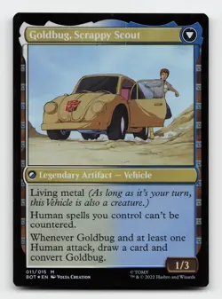 Goldbug, Humanity's Ally Transformers FOIL Magic The Gathering Card - Image 2