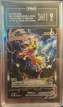 Pokemon Sword & Shield Jolteon VMAX Alt Art UR Promo Card #SWSH184 - Image 1