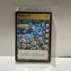 Neopets Blue Ixi Promo 1/15 Card Rare New Sealed McDonalds Promo 2004 - Image 1