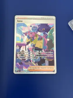 Pokemon TCG Paldean Fates Iono Holo Card 237/091 Special Illustration Rare - Image 1
