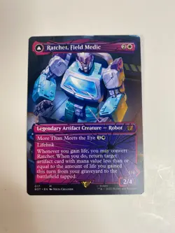 Ratchet Field Medic Shattered Glass - BOT MTG NM Transformers Mythic - Image 1