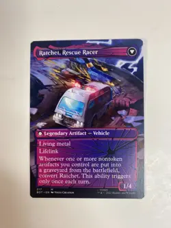 Ratchet Field Medic Shattered Glass - BOT MTG NM Transformers Mythic - Image 2