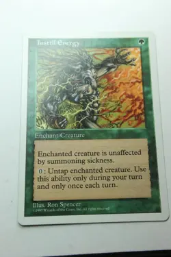 MTG Instill Energy x1- -Fifth Edition-Lightly Played - Image 1