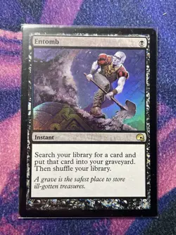 1x Entomb - Foil Light Play MTG Magic - Image 1