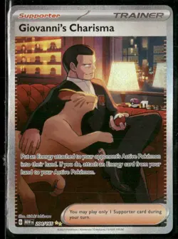 2024 Pokemon Giovanni's Charisma 204/165 S&V 151 Holo Special Illustration Rare - Image 1