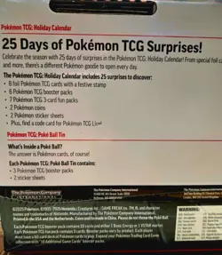 Pokemon TCG 2025 Holiday Calendar Costco bundle with Pokeball Tin SHIPPED ASAP - Image 2