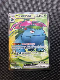 Pokemon Venusaur ex 182/165 Scarlet & Violet 151 Ultra Rare Full Art Holo NM - Image 3