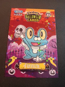 Pokemon 2025 DKV Collectoons Set Halloween Froakie 81 Circle Holo Peru - Image 1