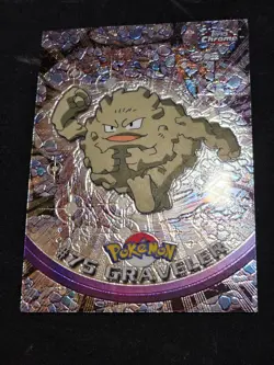 2000 TOPPS CHROME POKEMON T.V. #75 GRAVELER Holo Foil - Image 2