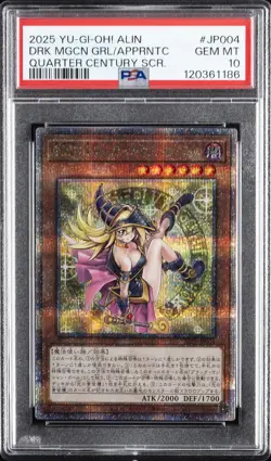 2025 YU-GI-OH! JAPANESE ALIN-DARK MAGICIAN GIRL THE MAGICIAN'S APPRENTICE PSA 10 - Image 1