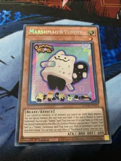 Yu-Gi-Oh! Marshmao Yummy Secret Rare DOOD-EN024 1st Edition Near Mint - Image 3