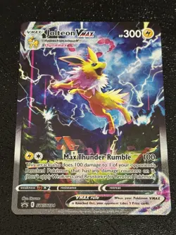 Jolteon VMAX SWSH184 SWSH: Sword & Shield Black Star Promo Cards Holo Near Mint - Image 1