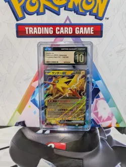 CGC 10 Pristine Japanese Zapdos ex 145/165 151 2023 Holo sv2a Pokemon Card TCG - Image 1