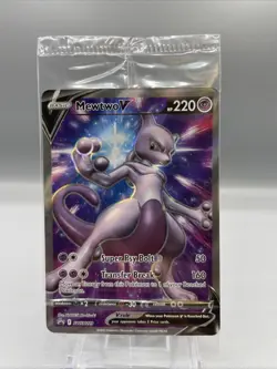 Mewtwo V - SWSH229 - SEALED PROMO Sword & Shield Pokemon TCG Card - Image 1